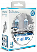 Лампа для авто PHILIPS H4 12V-60/55W White Vision 2шт.