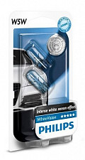 Автолампа 12В PHILIPS W5W 12V-5W WhiteVision блистер 2шт