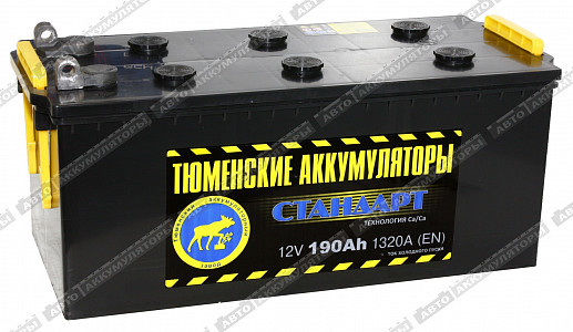 Грузовой аккумулятор 6СТ-190.4L Standard (болт кл.) - фото